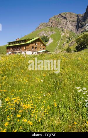 Bulgarien, Plovdiv Region, Kalofer, Stara Planina, zentralen Balkan Nationalpark, Rai-Berghütte (1560m) Stockfoto