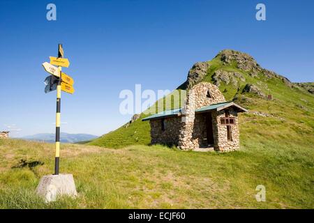 Bulgarien, Plovdiv Region, Stara Planina, zentralen Balkan Nationalpark, Kapelle am Zhelezni Vrata pass Stockfoto