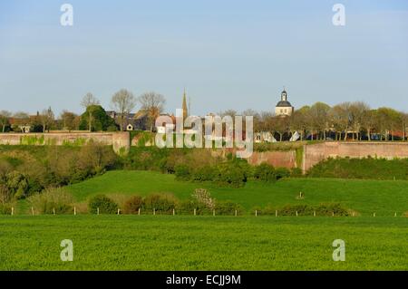 Frankreich, Pas-De-Calais, Montreuil Sur Mer, Wälle, West-promenade Stockfoto