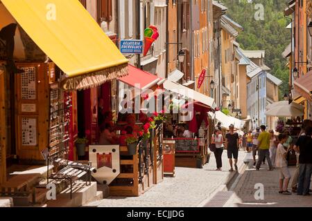 Frankreich, Hautes-Alpes, Briancon, Weltkulturerbe der UNESCO, Grande Rue Vauban-Website Stockfoto