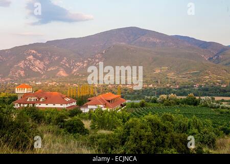 Republik Mazedonien, Weinregion Demir Kapija, Popova Kula-Weingut Stockfoto