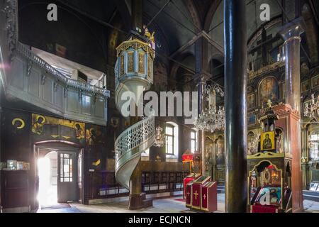 Republik von Mazedonien, Skopje, Bezirk Carsija, Karpos quadratisch, am Eingang des alten Basars der orthodoxen Heiligen Demetrius und Saint Demetrius von Thessaloniki Kirche gewidmet Stockfoto