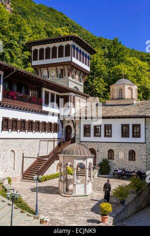 Republik Mazedonien, Mavrovo und Rostoucha, das orthodoxe Kloster St John Bigorski Stockfoto