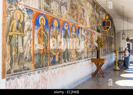 Republik Mazedonien, Mavrovo und Rostoucha, das orthodoxe Kloster St John Bigorski Stockfoto