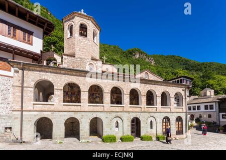 Republik Mazedonien, Mavrovo und Rostoucha, das orthodoxe Kloster St John Bigorski Stockfoto