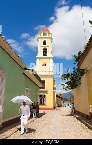 Kuba, Provinz Sancti Spiritus, Trinidad de Cuba, Weltkulturerbe der UNESCO, Kirche San Francisco de Assis jetzt das Museo Nacional De La Lucha Contra Bandidos Stockfoto