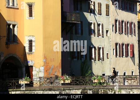 Frankreich, Haute Savoie, Annecy, rue du Pont Morens Stockfoto