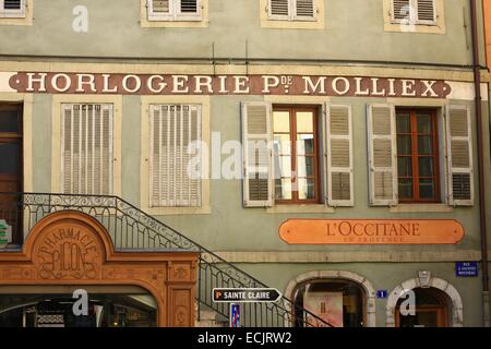 Frankreich, Haute Savoie, Annecy, rue Rousseau Stockfoto