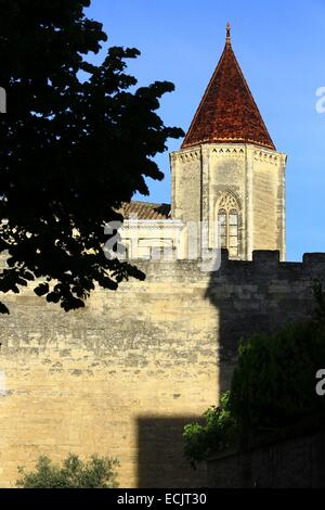 Frankreich, Gard, Uzes, die herzoglichen Schlosses, bekannt als der Duche, denkmalgeschützten Gebäude Stockfoto