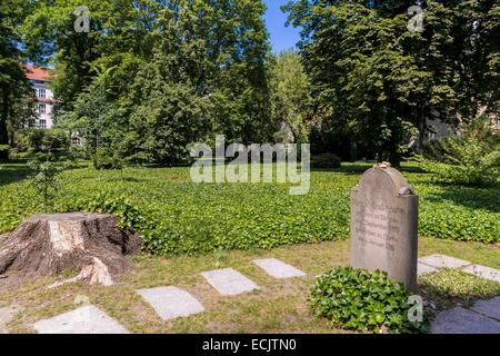 Deutschland, Berlin, Ost-Berlin, Scheunenviertel Bezirk, dem alten jüdischen Friedhof Stockfoto