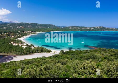 Frankreich, Corse du Sud, Lecci, Saint Cyprien Bucht Stockfoto