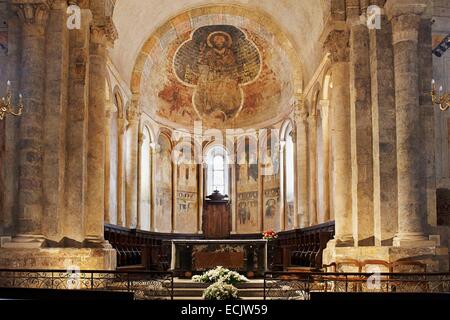 Frankreich, Ariege, St.Lizier, Inside the Saint Lizier Kathedrale Stockfoto