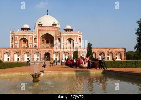 Indien, New Delhi, Jama Masjid Moschee Stockfoto