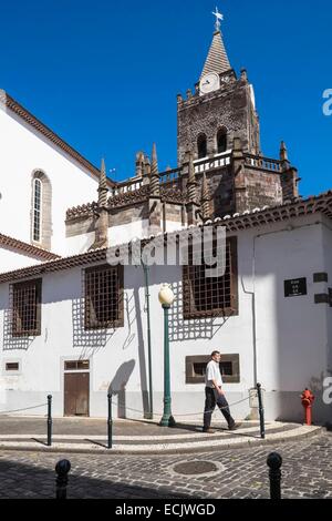 Portugal Insel Madeira, Funchal, die Kathedrale Se de Nossa Senhora da Assunção Stockfoto