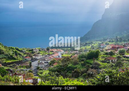 Portugal, Madeira Insel, Arco de São Jorge an der Nordküste Stockfoto