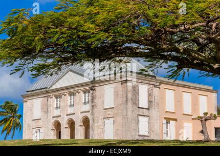 Frankreich, Guadeloupe (Französische Antillen), Marie Galante, Grand Bourg Murat Schloss (Habitation Murat) ist ein ehemaliger Zucker Anwesen gegründet im frühen 19. Jahrhundert, die die größte in Guadeloupe, Herrenhaus Stockfoto