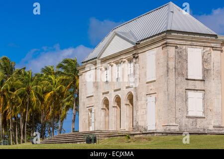 Frankreich, Guadeloupe (Französische Antillen), Marie Galante, Grand Bourg Murat Schloss (Habitation Murat) ist ein ehemaliger Zucker Anwesen gegründet im frühen 19. Jahrhundert, die die größte in Guadeloupe, Herrenhaus Stockfoto