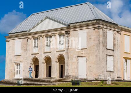 Frankreich, Guadeloupe (Französische Antillen), Marie Galante, Grand Bourg Murat Schloss (Habitation Murat) ist ein ehemaliger Zucker Anwesen gegründet im frühen 19. Jahrhundert, die die größte in Guadeloupe, Herrenhaus Stockfoto