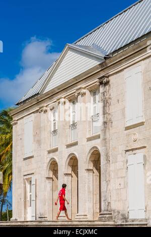 Frankreich, Guadeloupe (Französische Antillen), Marie Galante, Grand Bourg Murat Schloss (Habitation Murat) ist ein ehemaliger Zucker Anwesen gegründet im frühen 19. Jahrhundert, die die größte in Guadeloupe, Herrenhaus Stockfoto