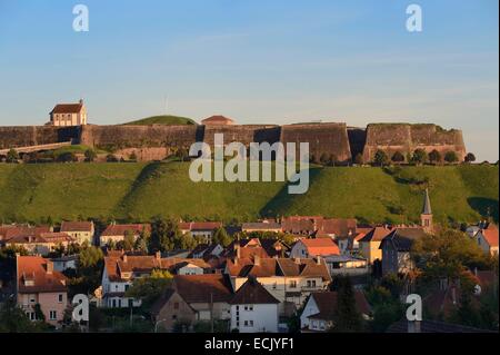 Frankreich, Mosel, Parc regional des Vosges du Nord (nördliche Vogesen regionaler Naturpark) Bitche, Zitadelle von Vauban befestigt Stockfoto