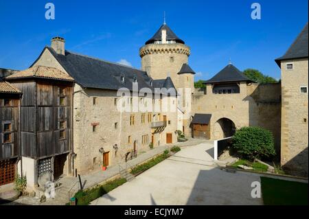 Frankreich, Mosel, Manderen, Schloss Malbrouck Stockfoto