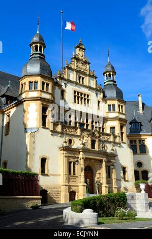 Frankreich, Moselle, Metz, der Palast des Gouverneurs, die heutzutage der Kommandeur der Militärregion Nordost beherbergt Stockfoto