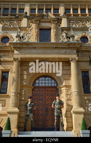 Frankreich, Moselle, Metz, der Palast des Gouverneurs, die heutzutage der Kommandeur der Militärregion Nord-Ost beherbergt Stockfoto