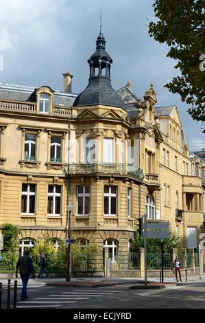Frankreich, Moselle, Metz, Kaiserviertel, Villa am Avenue Foch Stockfoto