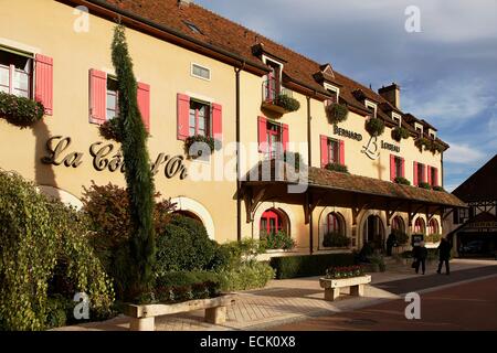 Frankreich, Cote d ' or, Saulieu, Restaurant 3 Michelin Sterne La Cote d ' or von Alexandre Dumaine, Bernard Loiseau Puis und Patrick Bertron Stockfoto