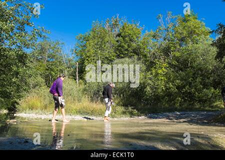 Frankreich, Drome, zahlt Diois, Wandern im Tal Oule, Drome Provenτale Stockfoto