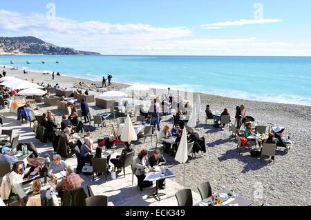 Alpes-Maritimes, Frankreich, Nizza, Promenade des Anglais Stockfoto