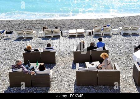 Alpes-Maritimes, Frankreich, Nizza, Promenade des Anglais Stockfoto