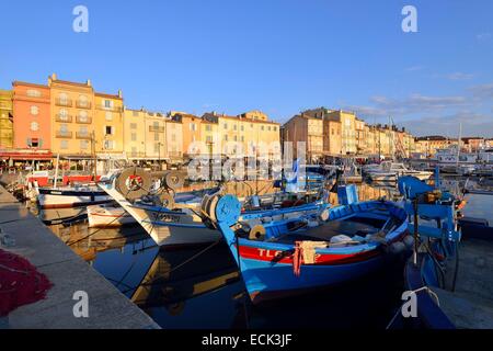 Frankreich, Var, Saint Tropez, den alten Hafen Stockfoto