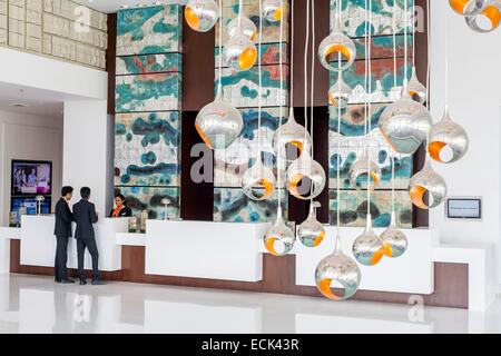 Lobby-Pullman Central Park, Gurgaon, New Delhi, Indien Stockfoto