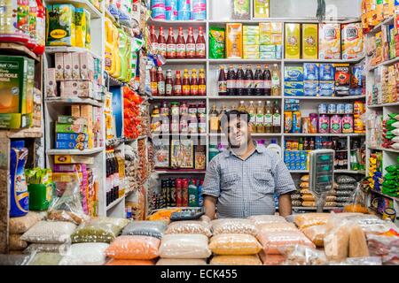 Indien, New Delhi, INA Market (indische nationale Armee Market), Lebensmittelmarkt Stockfoto