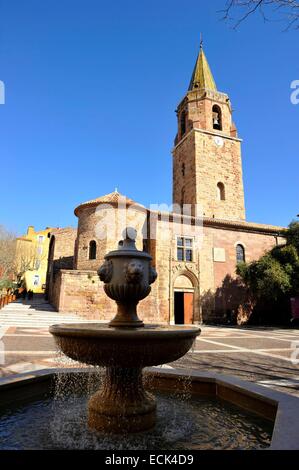 Frankreich, Var, Frejus, Ort Camille Formige, Kathedrale Saint-Leonce Stockfoto