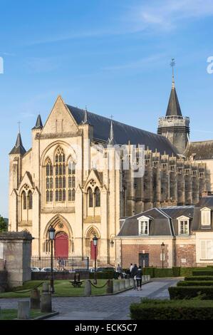 Frankreich, Seine Maritime, Eu, 12. Jahrhundert Stiftskirche Notre-Dame und Saint Laurent O' Toole Stockfoto