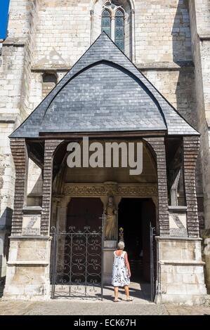 Frankreich, Eure, Les Andelys, Kirche Saint Sauveur in Le Petit Andely Stockfoto