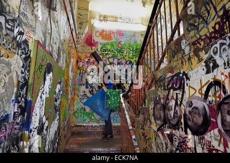 Deutschland, Berlin, Spandauer Vorstadt in Berlin-Mitte, Scheunenviertel, Offspace Haus Schwarzenberg am Rosenthaler Straße 39 Stockfoto