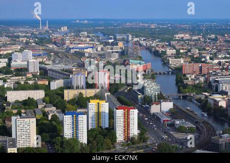 Deutschland, Berlin, Berlin-Mitte, der Spree in Richtung Osten Stockfoto