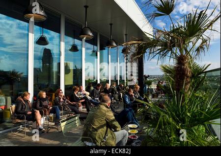Deutschland, Berlin, Tiergarten District, Neni Berlin Restaurant und Monkey Bar im Bikini Gebäude Stockfoto