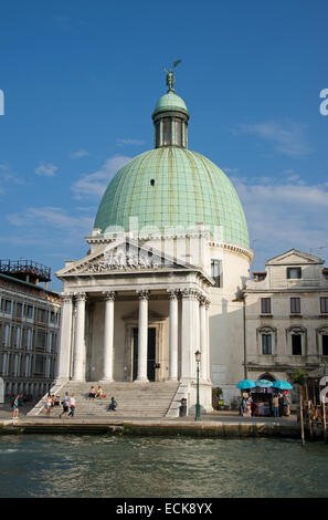 Kirche San Simeone Piccolo Grand Canal Santa Croce-Venedig-Italien Stockfoto