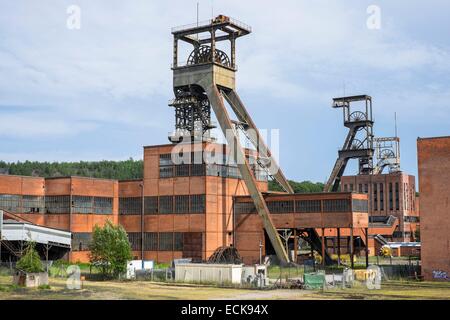 Frankreich, Mosel, Petite Rosselle, Carreau Wendel Museum, La Mine, bietet einen Besuch in den Untergrund Mine Stockfoto