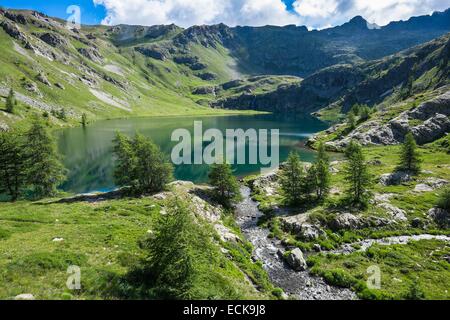 Frankreich, Alpes-Maritimes, Mercantour Nationalpark, die Seen von Vens (Alt: 2366m) Stockfoto