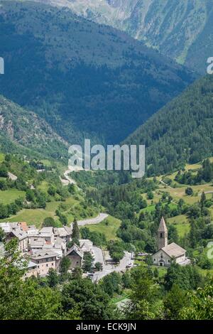 Frankreich, Alpes-Maritimes, Tinée Tal, Nationalpark Mercantour, Saint-Dalmas-le-Webkante Stockfoto