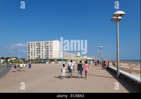Frankreich, Vendee, Saint Jean de Monts, waterfront Stockfoto