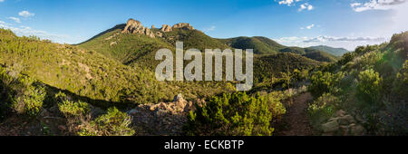 Frankreich, Var, Saint Raphael, Massif de l ' Esterel, in der Cap Roux St. Pilon in 442 m Gipfel Stockfoto