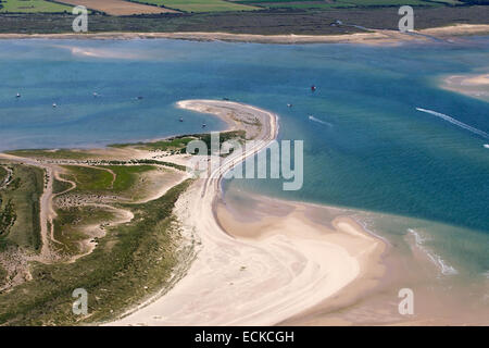 Antenne des Blakeney Point National Nature Reserve, National Trust, Sommer, Norfolk UK Stockfoto