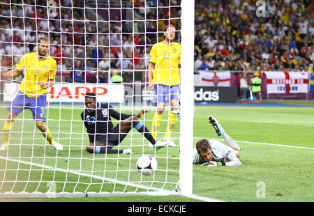 UEFA EURO 2012 Spiel Schweden Vs England Stockfoto