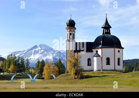 Österreich, Tirol, Seefeld Im Tirol, Seekirchl Stockfoto